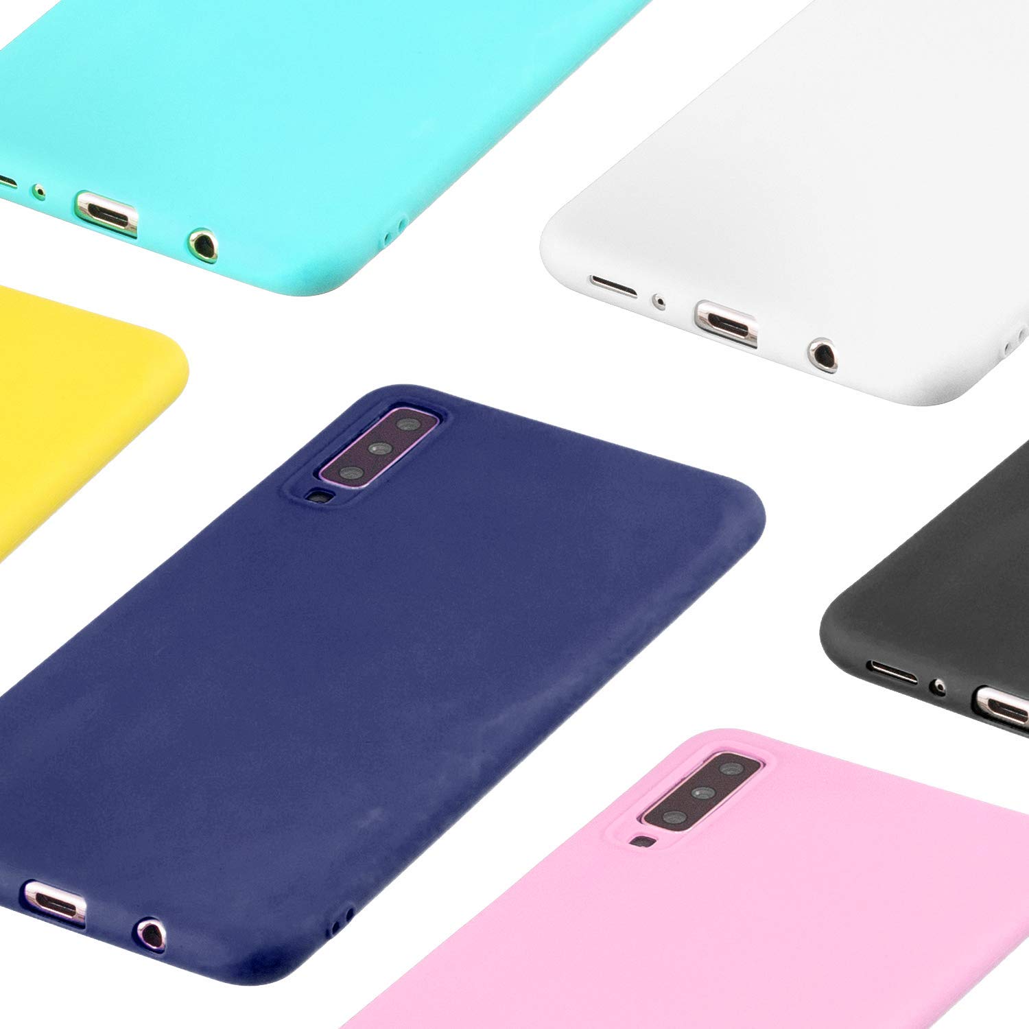 cuzz - Carcasa para Samsung Galaxy S10 Plus+(1 Protector de Pantalla de Cristal Templado) Color sólido Premium Flexible de Silicona TPU y Funda Delgada y Antideslizante, Color Negro — view 7