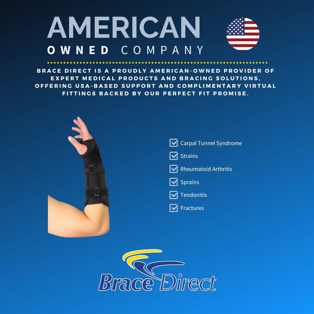 Brace Direct ROM Range of Motion - Muñequera universal para soporte de muñeca y brazo, alivio del dolor de tendinitis del túnel carpiano