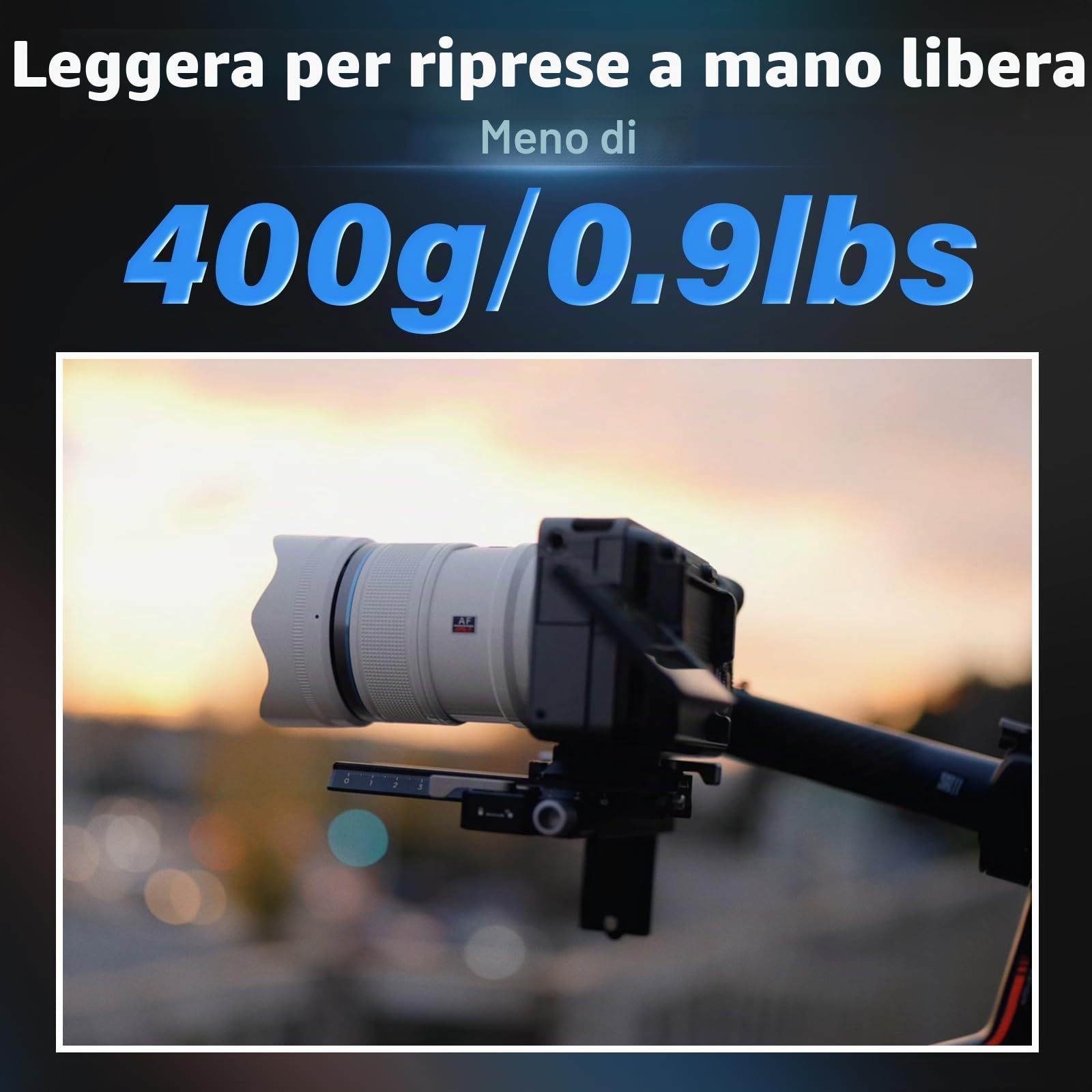 SIRUI Sniper Obiettivo Grandangolo Autofocus APS-C 16mm F1.2 per A5, A6, FX30, ZV-E10 (Attacco E, Bianco)