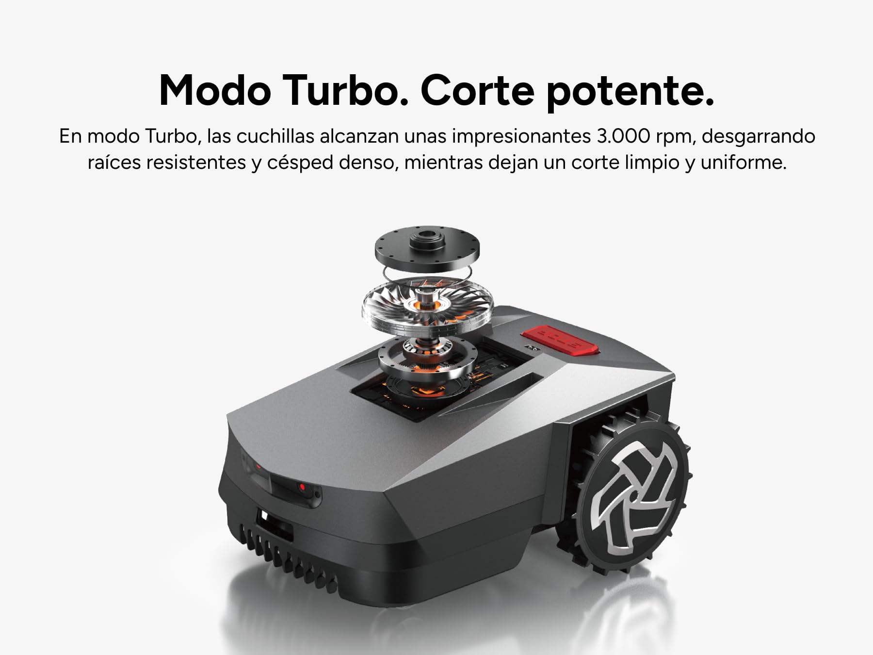 IGarden Z4 Robot Cortacésped Inteligente Inver X Serie Z sin Cable RTK con IA, mapeo con IA hasta 1500 m², detección de obstáculos y Control por App