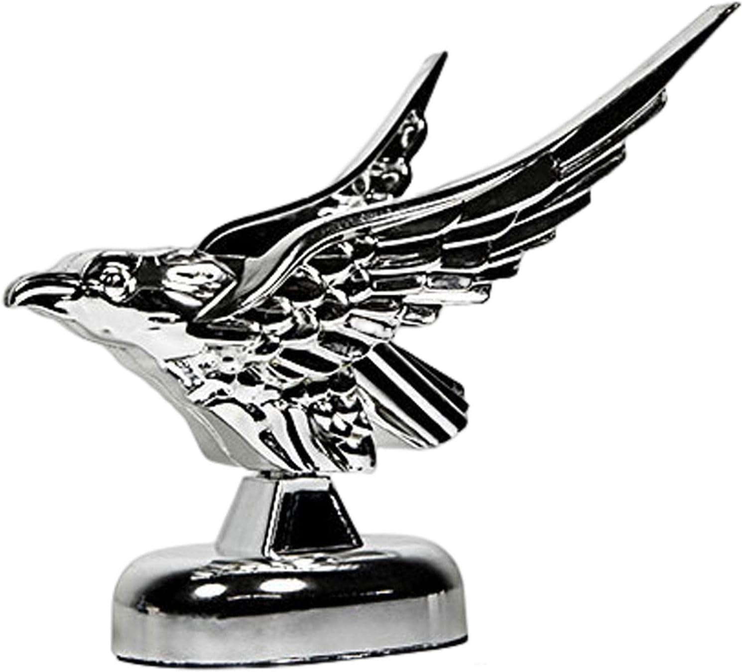3D Chromed Eagle Hood Ornament Car Decal, Car Decals