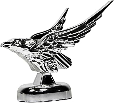 Eagle Auto Emblem, Car Emblem -Adhesive Eagle Wings Stickers Car Decal Car Hood Wings Flying Eagle Badge Sculpture Eagle Ornament for Trucks Auto Styling Car Accessories