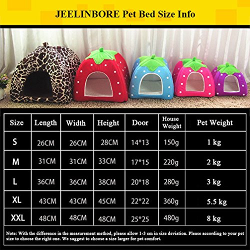 JEELINBORE Cuccia a Forma di Fragola coccolosa per...