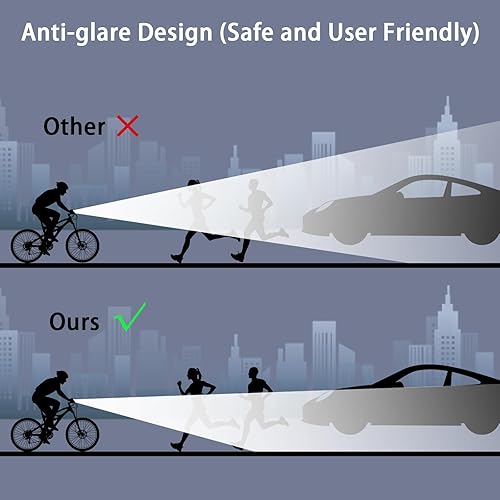 Miniatura 6 de Luz LED súper brillante para bicicleta, faro de bicicleta recargable USB, faro de bicicleta impermeable, faro de bicicleta impermeable, luz diurna,