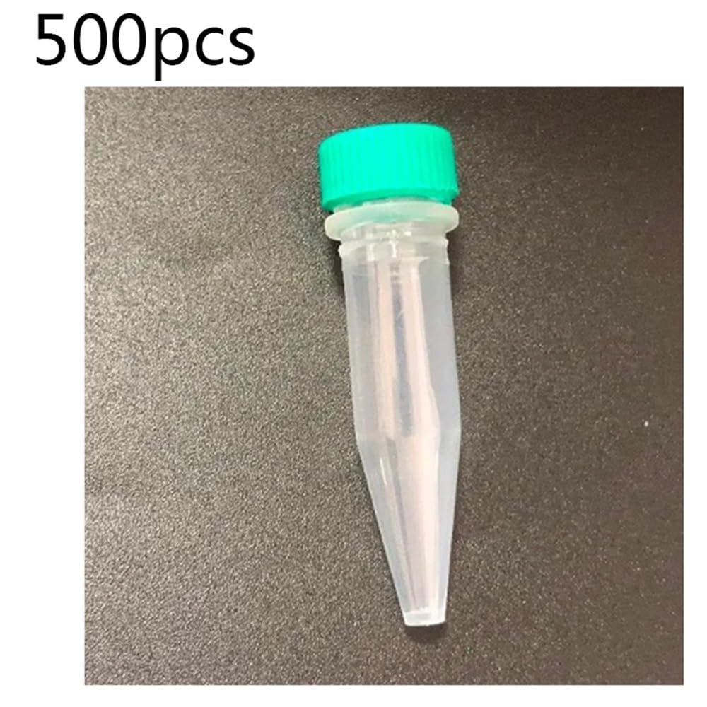 Laborglaswaren 500 Teile/los 1,5 ml 10 × 45mm Kunststoff Fläschchen Schraube Kappe Scharfen Boden Zentrifuge Labor Mit Dichtung Ring