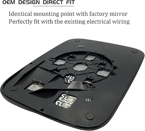 Miniatura 5 de Espejo de repuesto para espejo de punto ciego del lado derecho del pasajero para espejos Dodge Ram 1500 2500 3500 - Vista lateral convexo 5161010AA