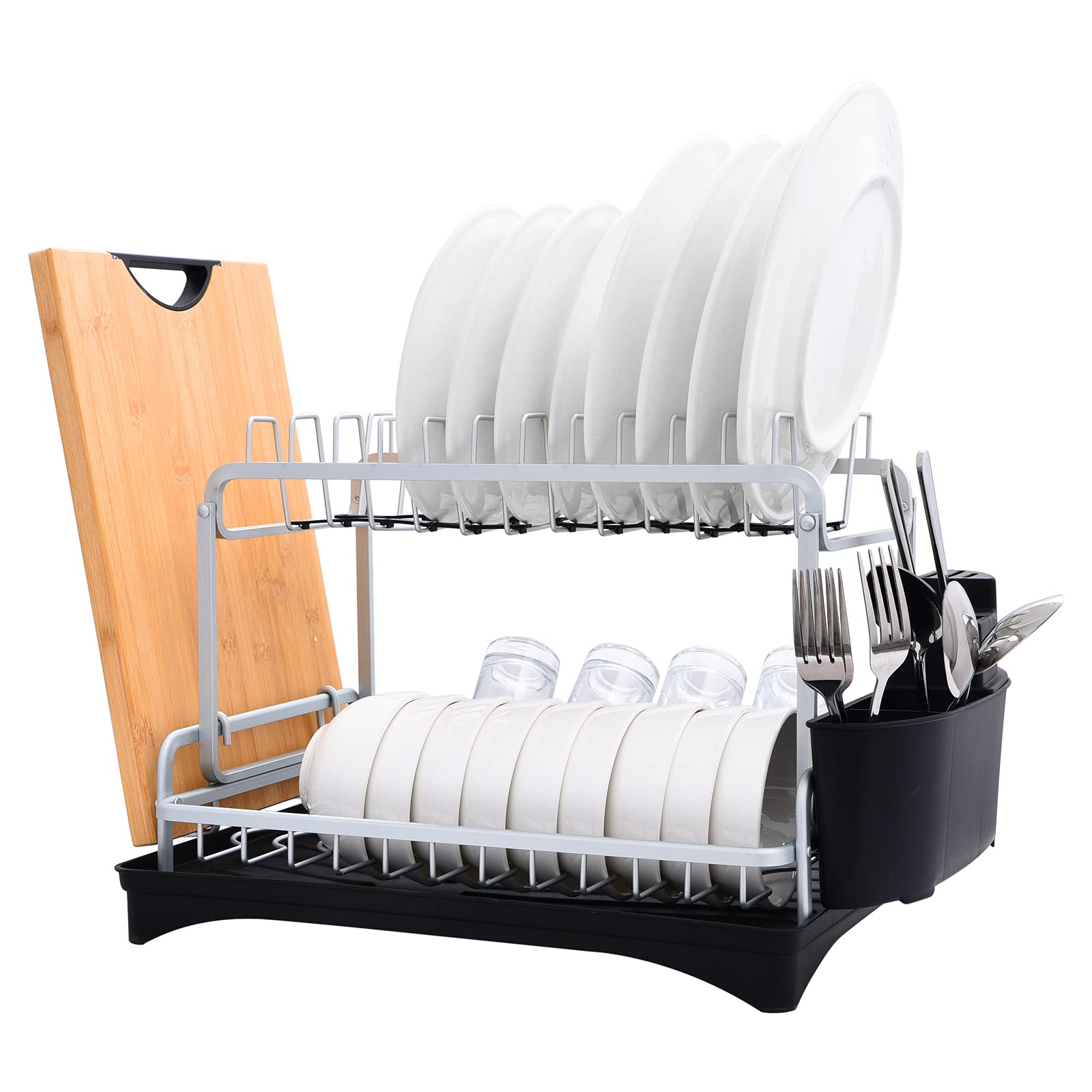 Buy Dish Drying Rack, Dailyart 2 Tier Large Kitchen Dish Rack with