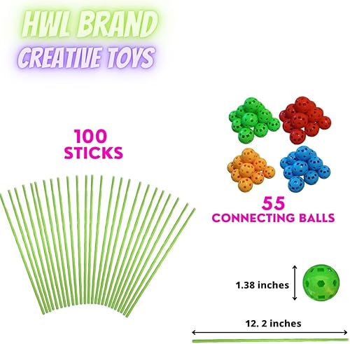 Miniatura 4 de Kit de construcción de estructuras 155 piezas de juguetes de construcción, juguetes de tallo para niños y niñas de 3 a 15 años. Juguetes para niños