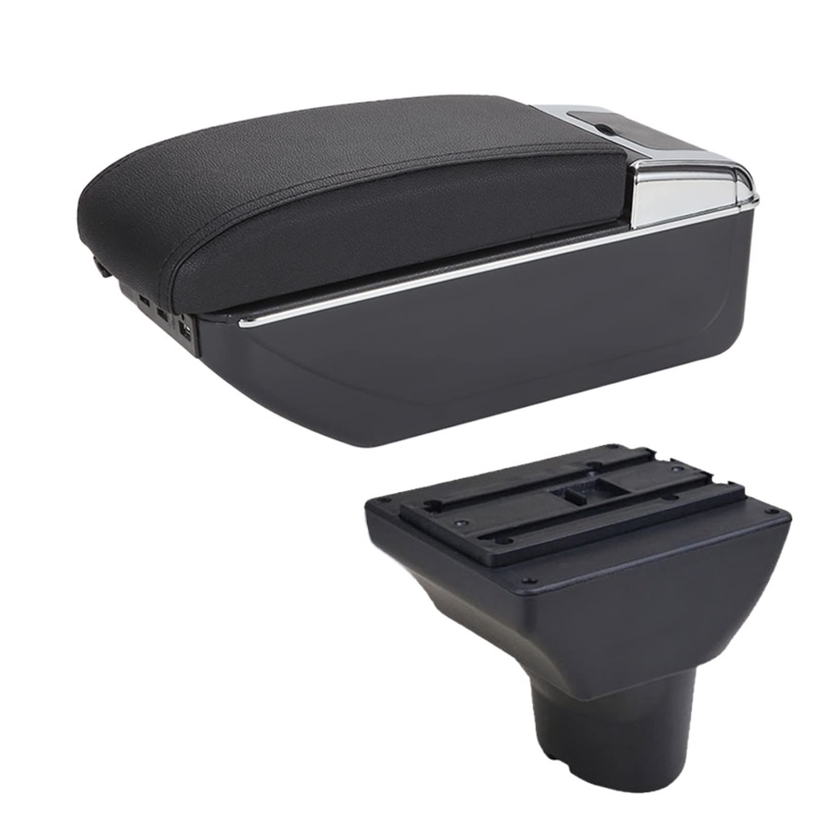 Baiqimv Car Armrest Box Storage Box Car Accessories Interior Parts Retrofit Parts Center Storage Box USB For Hyundai I20(A2 7USB)