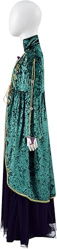 Miniatura 3 de Winifred Sanderson - Disfraz de bruja para niños pequeños, Sarah Sanderson, vestido de cosplay con peluca, juego completo para Halloween