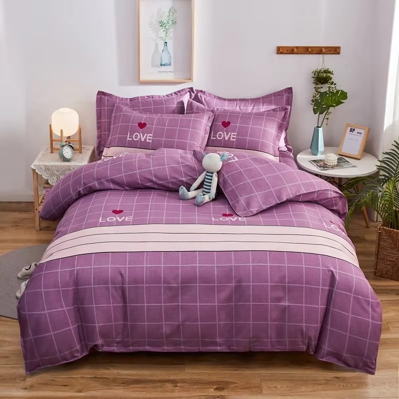 Housse de couette sur le thème de la Saint-Valentin, motif Love Heart pour couples
