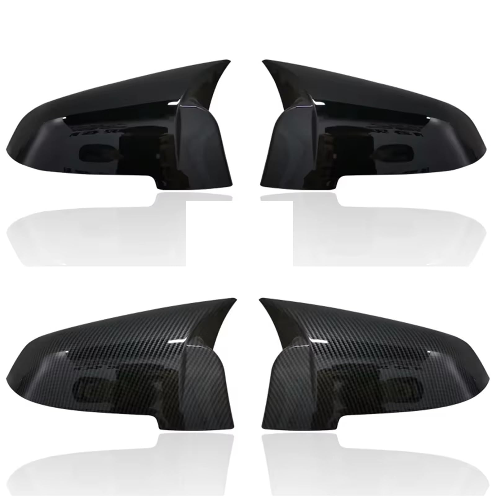 Copri Retrovisore Auto Nero Lucido Per BMW 5 6 7 Serie F10 F11 F18 GT 5GT F07 F06 F12 F13 LCL Tappi Copertura Dello Specchio Retrovisore Specchietto | ADDOMINALI Nero