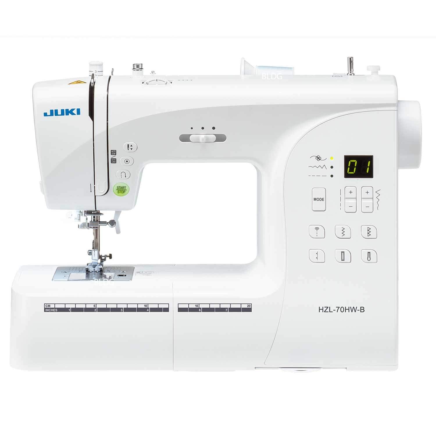 Juki HZL-70HW-B Machine à Coudre Electronique Métal/PVC Blanc 40 x 18,8 x 29 cm