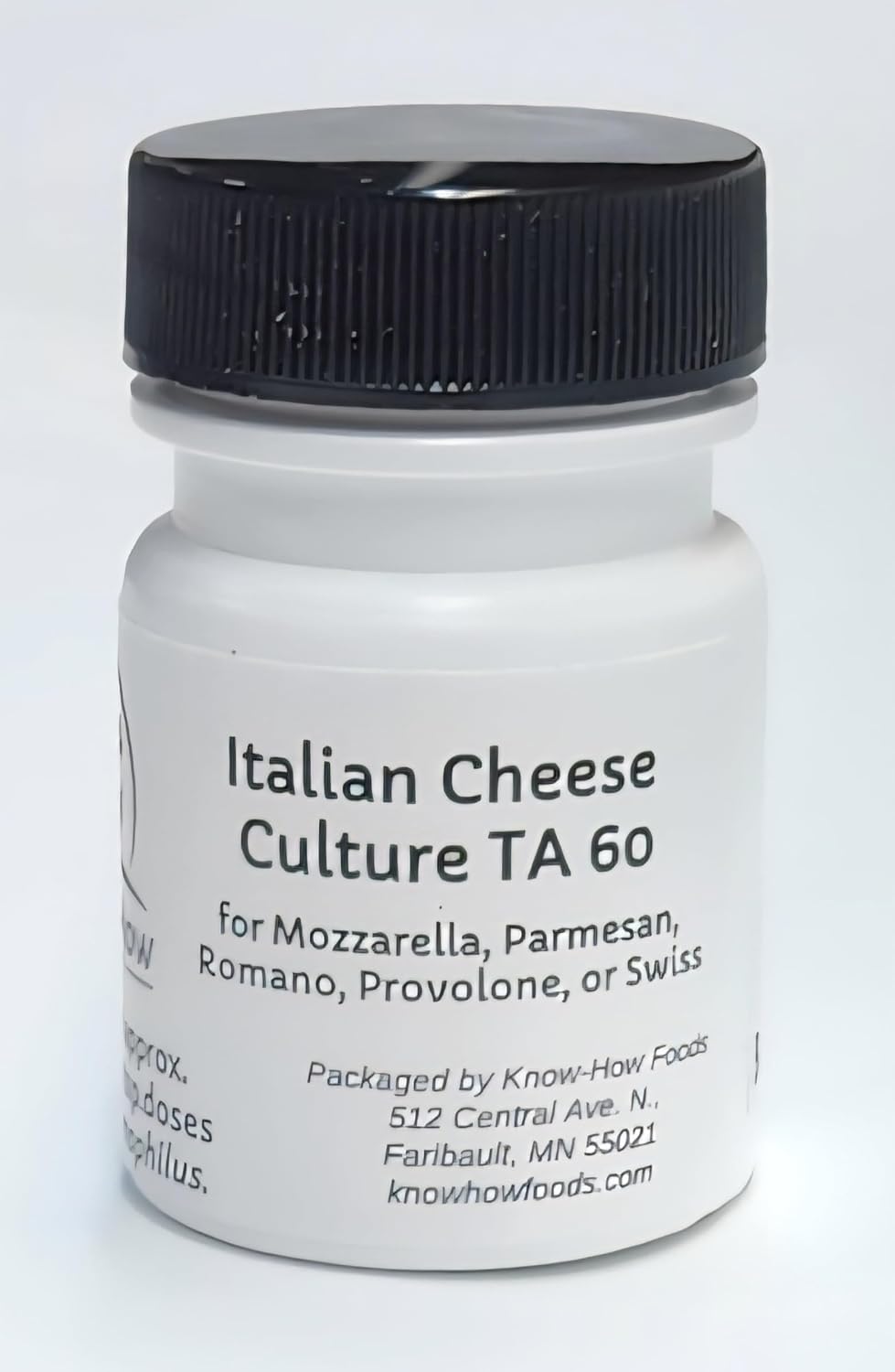 Thermophilic TA Cheese Culture from Know-How Foods: for Italian and Swiss-style Cheeses such as Mozzarella, Parmesan, Romano, and Provolone (20 dose jar)