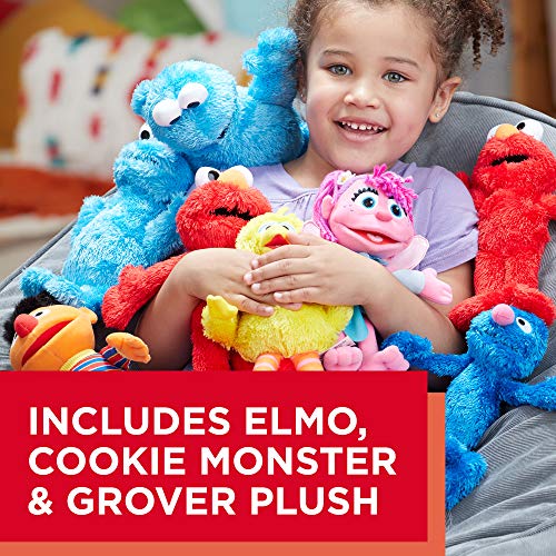 Sesame Street Plush Bundle Featuring Elmo, Cookie Monster And Grover, Ages 12 Months And Up (Amazon Exclusive) #TOP3