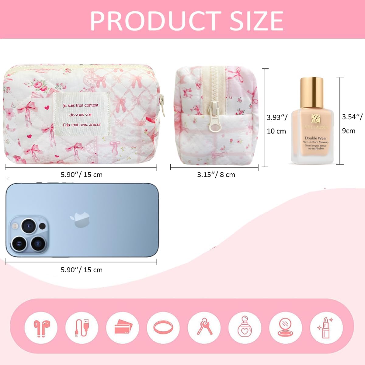 Mini Makeup Touch-up Pouch for Women Girls image 3