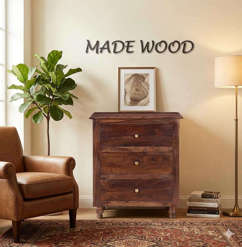 Wood Provincial Teak Finish Chester Drawer/Chest of Rack for Storage for Clothes-image-4