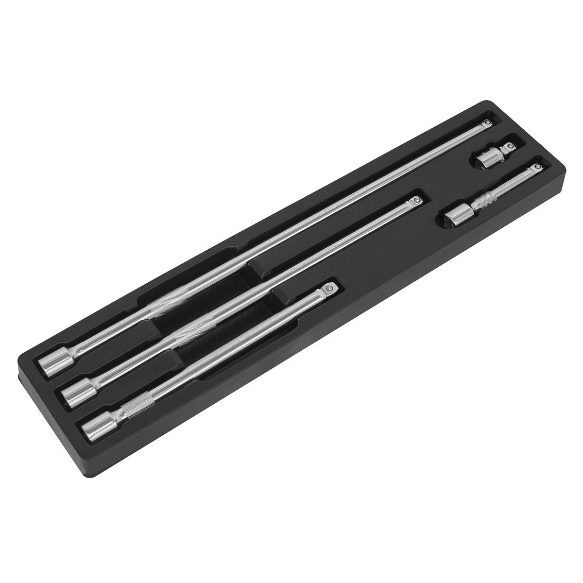 Sealey Wobble Extension Bar Set 5 Piece 1/2"" Square Drive Durable Extension Bars