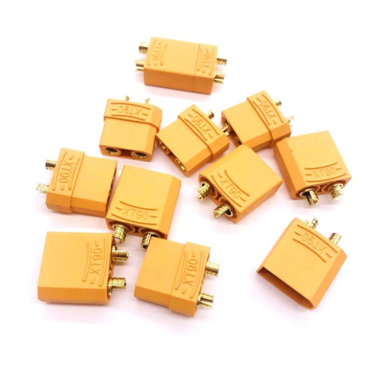 GLEAVI 24paires Connecteurs t Pour Batterie Rc Male Femelle Compatible Modèles Avion Quadcopter Voiture Et Bateau Et Anti-flamme