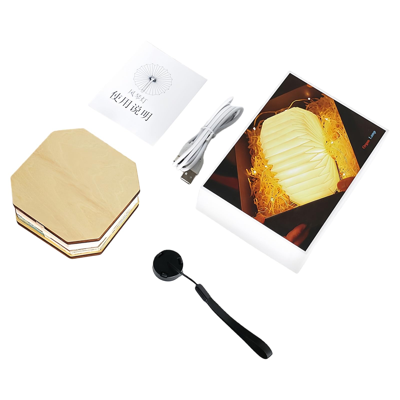 Nucelit Cultural Theme Foldable Lamp USB Rechargeable Night Light for Room Decoration Unique USB Light