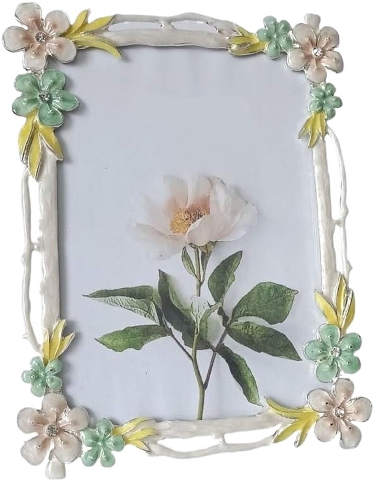 Metal Enamel Color Photo Frame Lightweight And High Hardness Home Decoration(6inches)