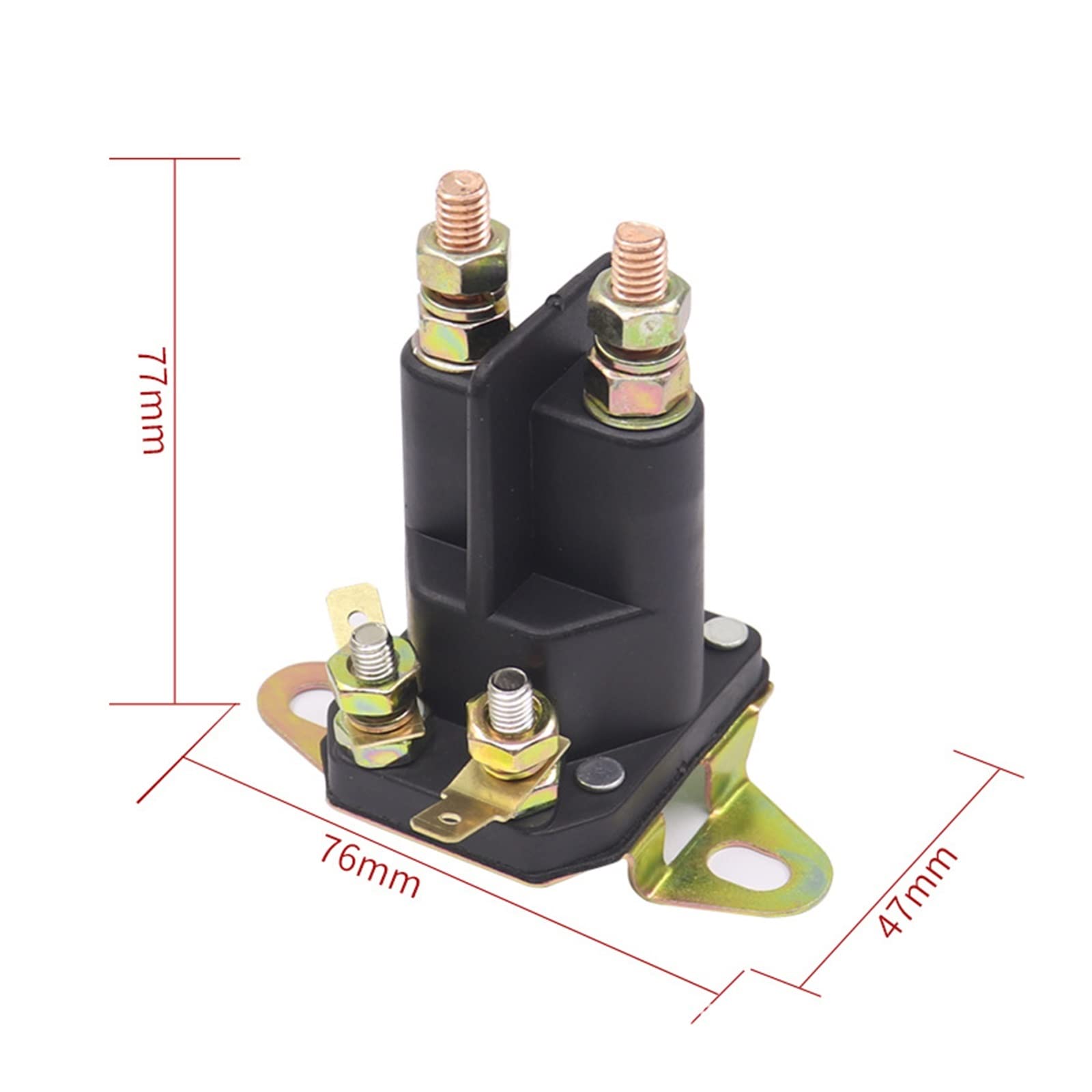 Interruptor magnético del motor del cortacésped relé de alta corriente 33-33412V relé de arranque(12V)