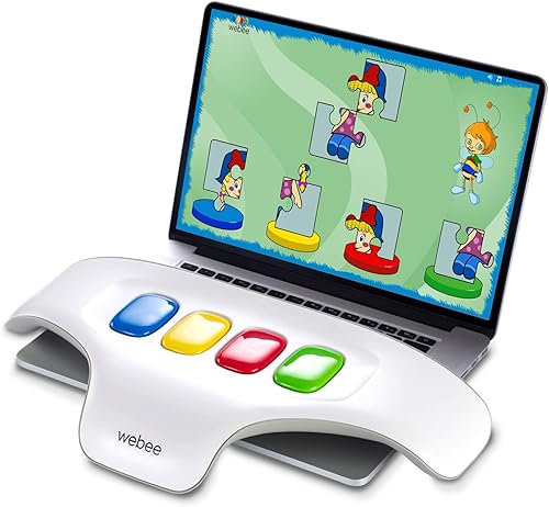 Webee Consola de juegos de aprendizaje para niños de 2 a 6 años | 27 juegos incluidos para niños desde niños pequeños hasta mayores de 6 años, niños