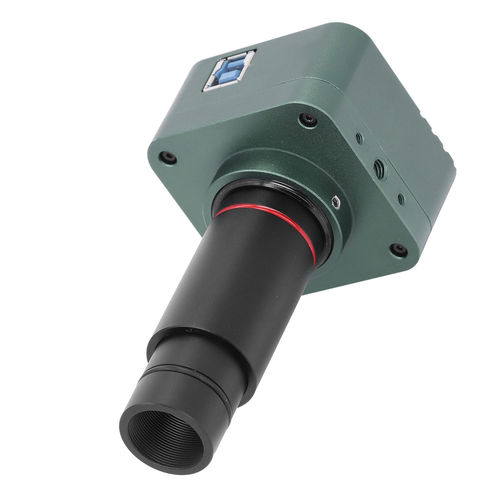 FTVOGUE Cámara de Microscopio Electrónico, Aleación de Aluminio, Ocular Digital de 8MP con Lente de 0,5X, Microscopios Biológicos y Estereoscópicos