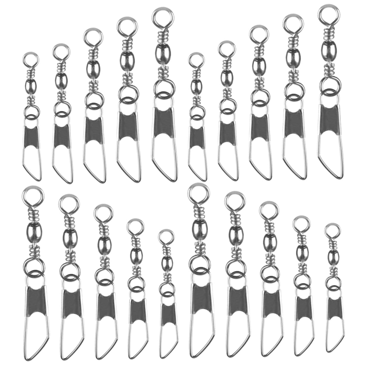 Hemobllo Attrezzatura da Pesca con Anello A Otto Caratteri Girelle con Gancio A Perno Girelle da Pesca Anelli Girelle A Scatto da Pesca Connettori da Pesca Gadget da Pesca in Rame