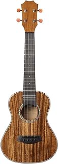 HIZLJJ Ukulele Satin Mahogany Concert Ukulele with White Binding Musical Instrument 23 Inch Full Veneer Acacia Ukulele Four-String Small Guitar High-End Stringed Instrument Professional