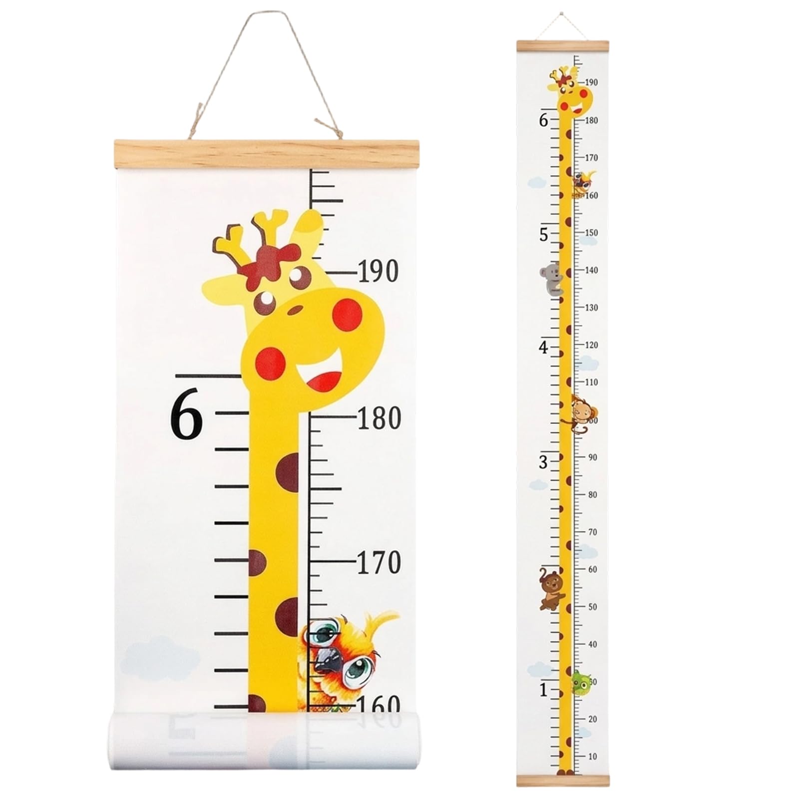 20 x 200 cm Wall Chart, Height Chart for Wall, Growth Chart for Adults Bedroom Decoration, Height Measurement Device for Adults