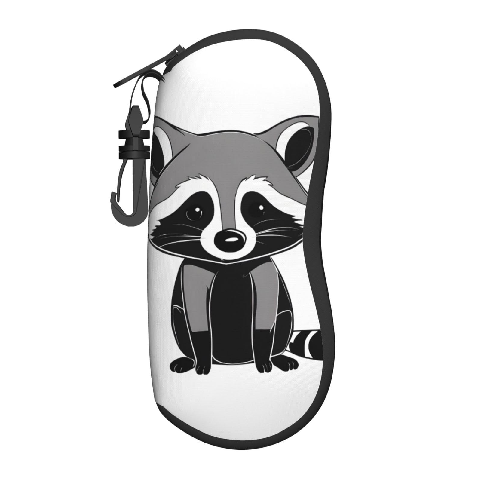 ASPOIJHN (Cartoon Cute Raccoon) Eyeglasses Case For Travel Or Carry-On Stylish Design Sunglasses Pouch For Men And Women