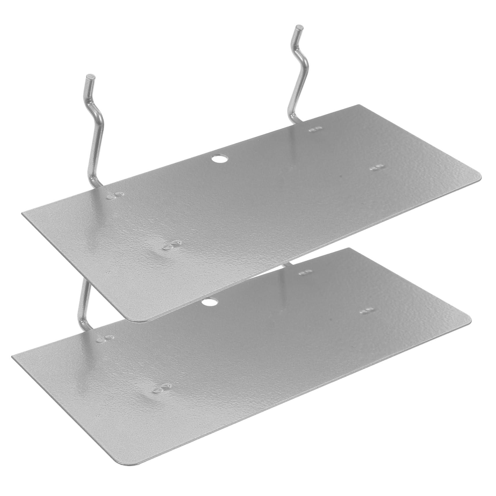 Veemoon 2pcs Heavy Duty Pegboard Shelves Garage Storage Metal Pegboard Accessories Craft Room Organizers Wall Mount