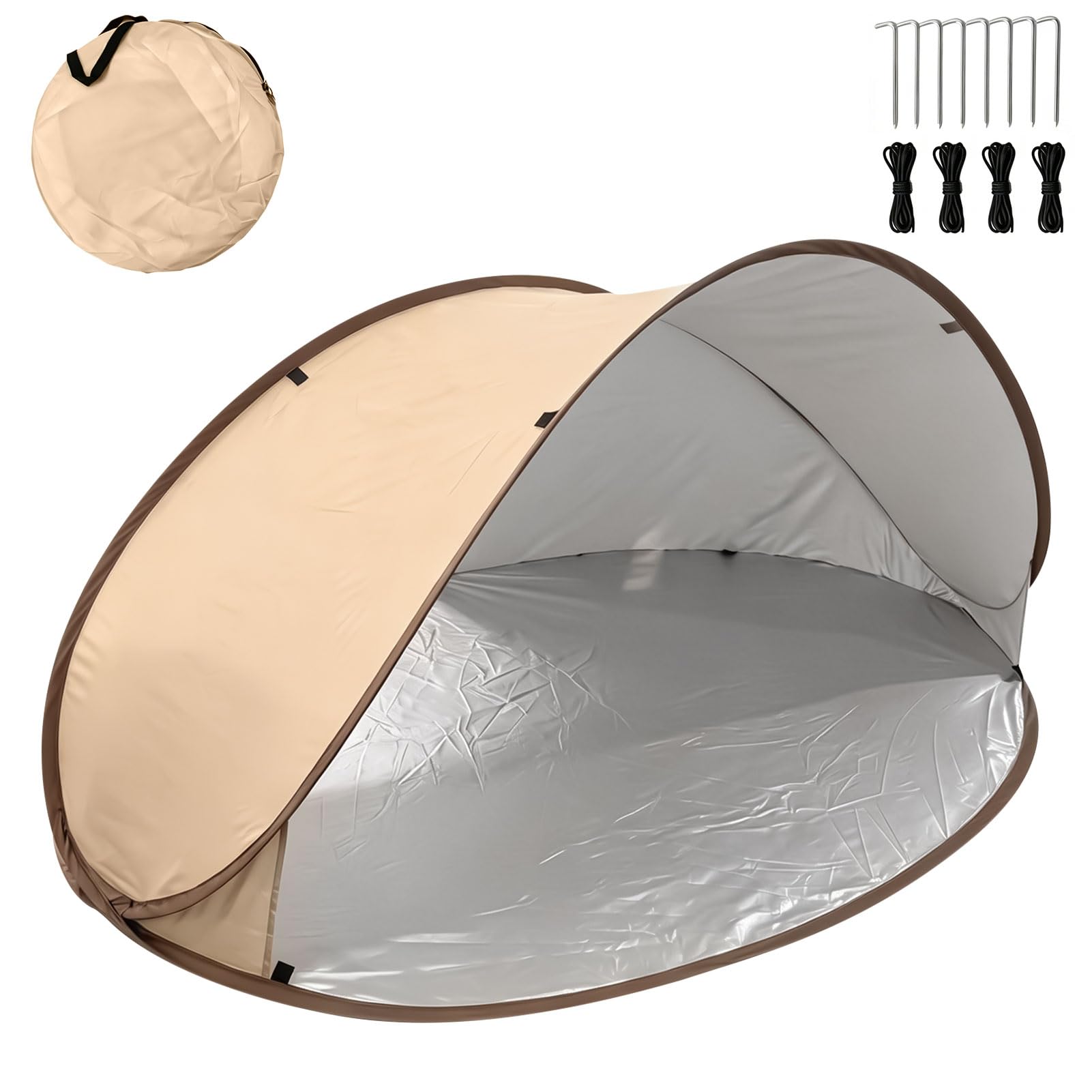 Refugio de playa para bebe y familia en tardes de viento con proteccion UV 50