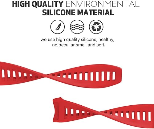 Miniatura 68 de NotoCity Instinct Band, Soft Silicone Replacement Watch Strap for Garmin Instinct 2/Solar Sports GPS Smartwatch With Adapter Tools Verde