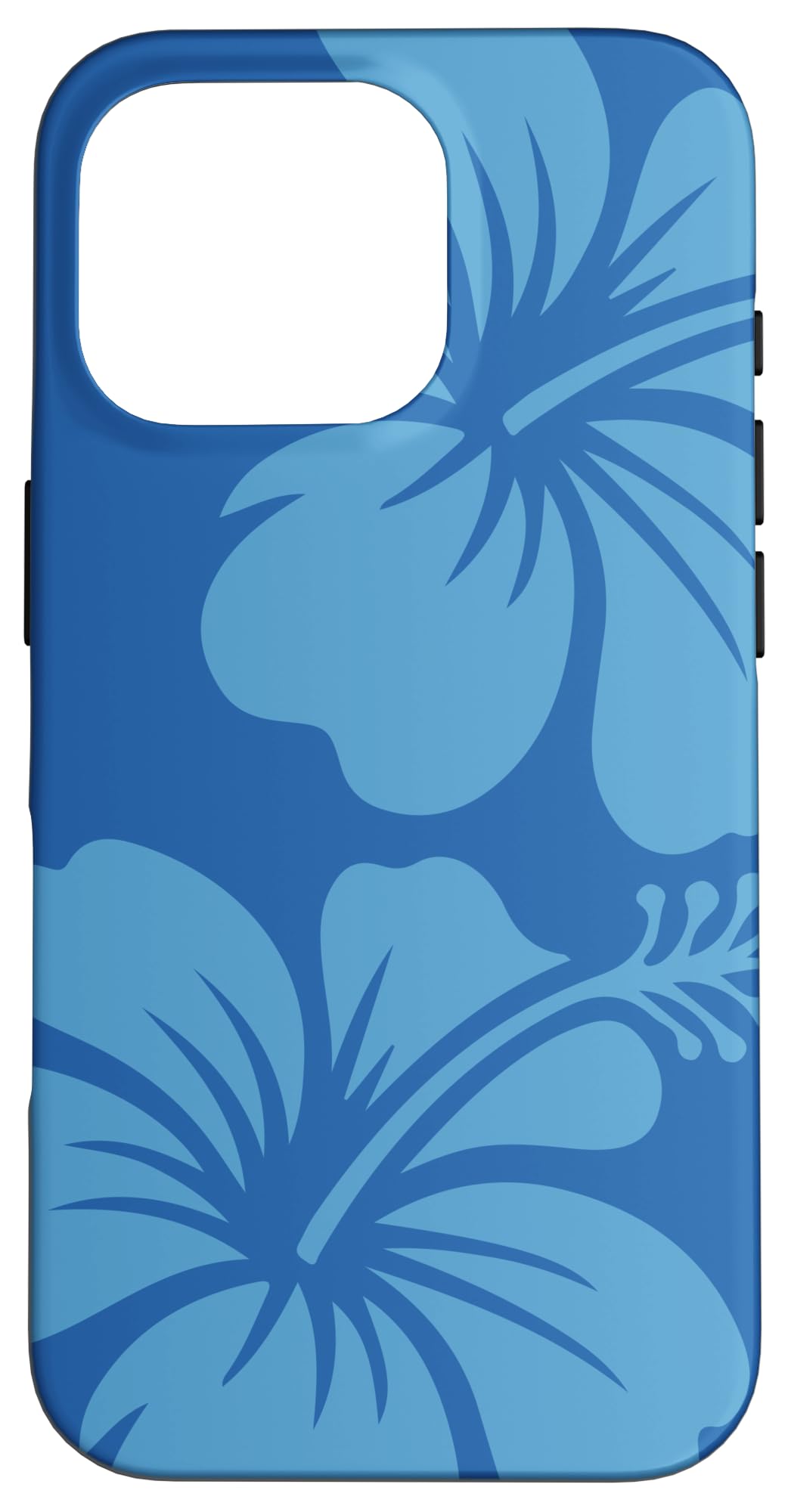 Blue Hibiscus Island Summer Case for iPhone 16 Pro