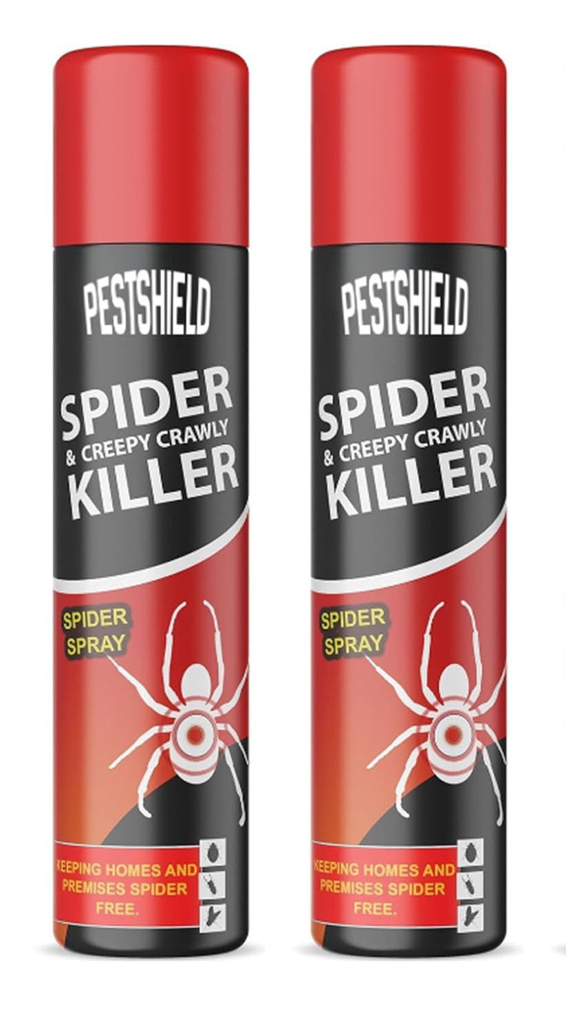 2 x Spider & Creepy Crawly Insect Killer Spider Spray No More Spiders