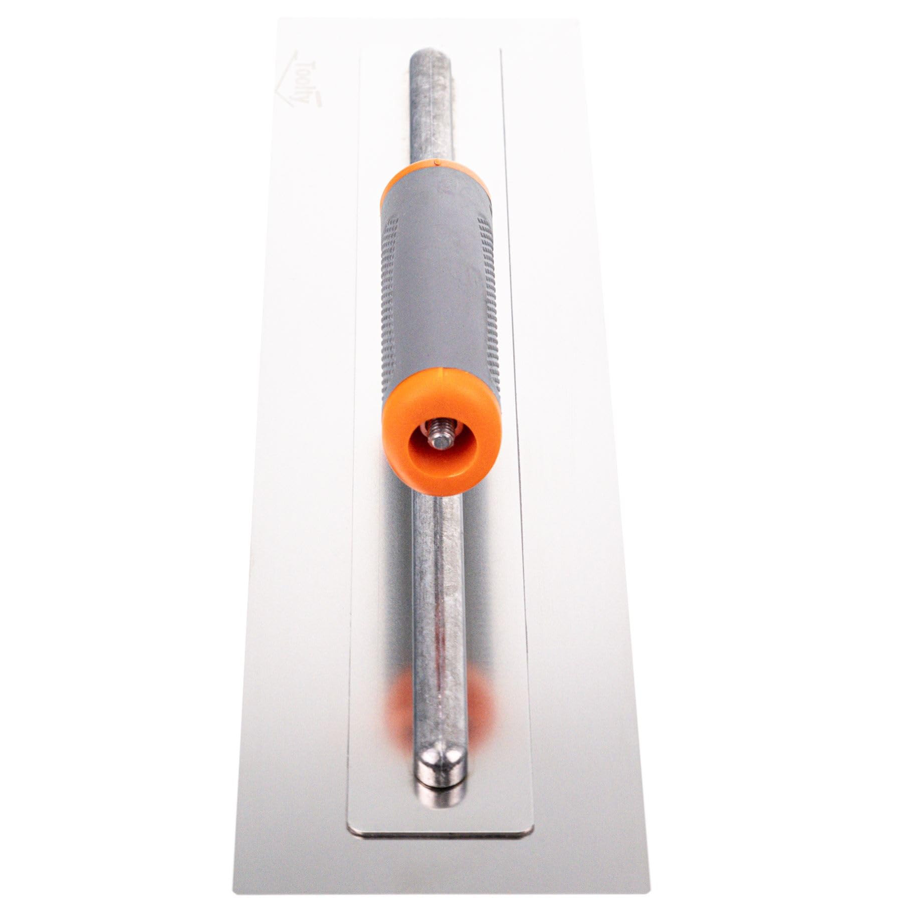 Paleta de acabado de yeso ultra flexible, herramienta manual de acabado de acero inoxidable, con mango de agarre suave, 40,6 cm