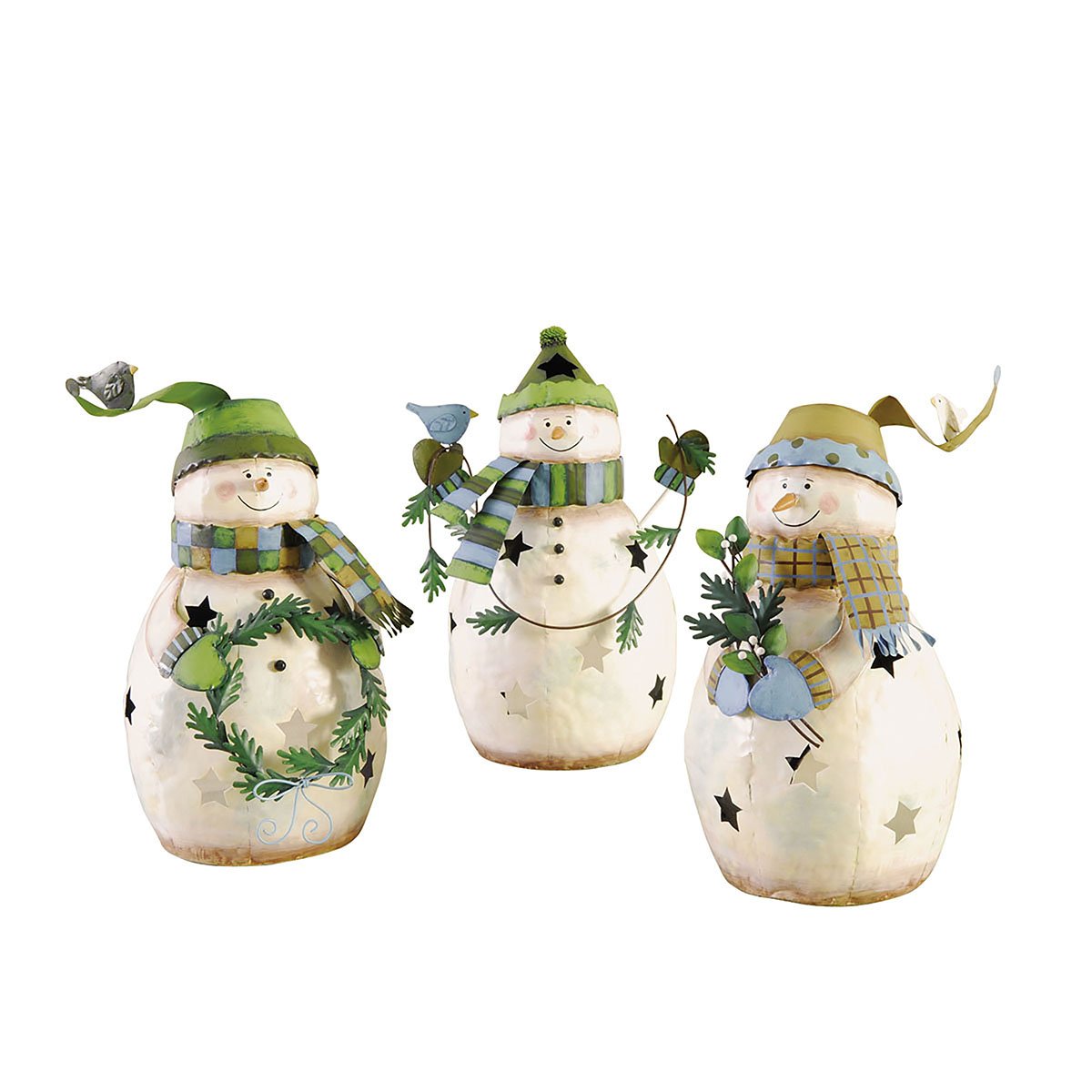 Gallerie II Snowman Tealight Holder A/3 White