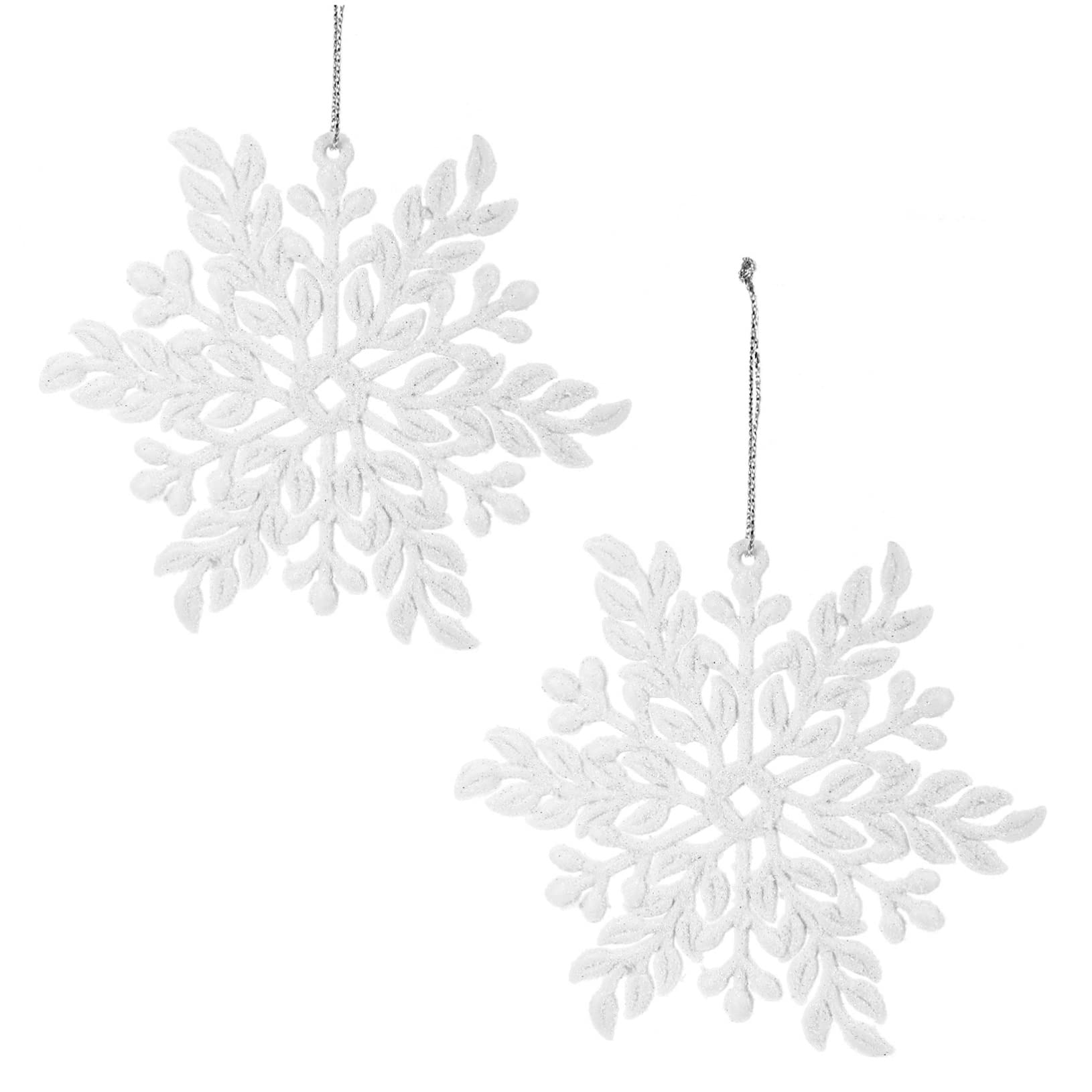 LABRIMP 2pcs tree pendant glitter ornaments Hanging Ornaments Tree Hanging Ornaments Tree Decorations foam topper pendants flash gadgets white