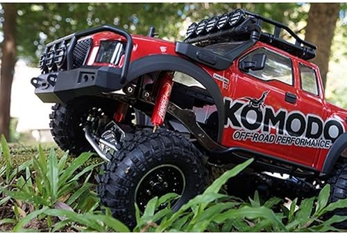 Miniatura 5 de Yeah Racing Par de choque interno de dos etapas del lagarto del desierto de 328.1 ft m rojo para la correa eslabonada