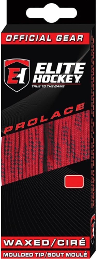 Red 96 Elite Hockey Prolace Waxed Hockey Skate Laces