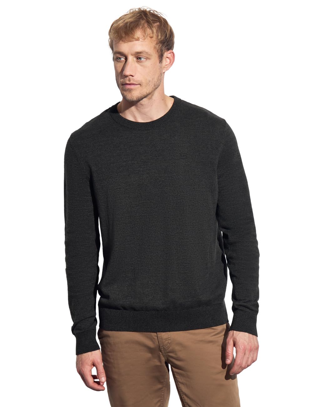 Street One MEN Herren Basic Baumwoll Pullover
