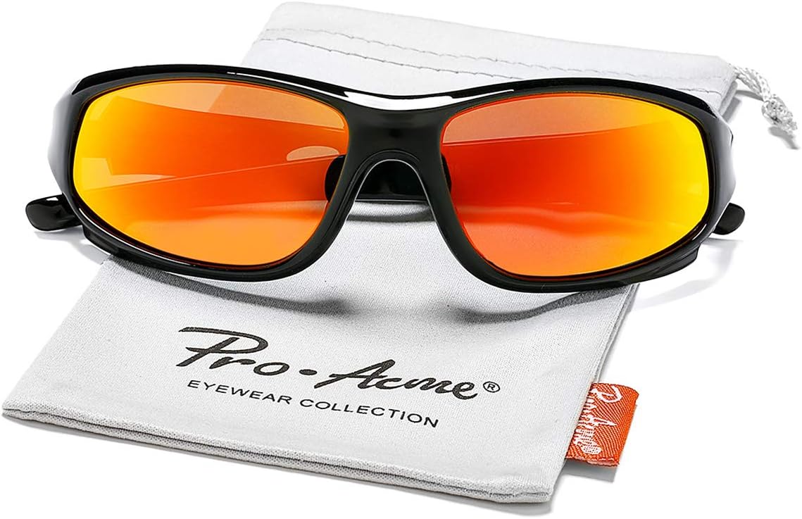 Pro Acme Kids Sunglasses for Boys Girls, Polarized Sports Youth Sunglasses with Strap for Kids Ages Color 3-12 - Image 9