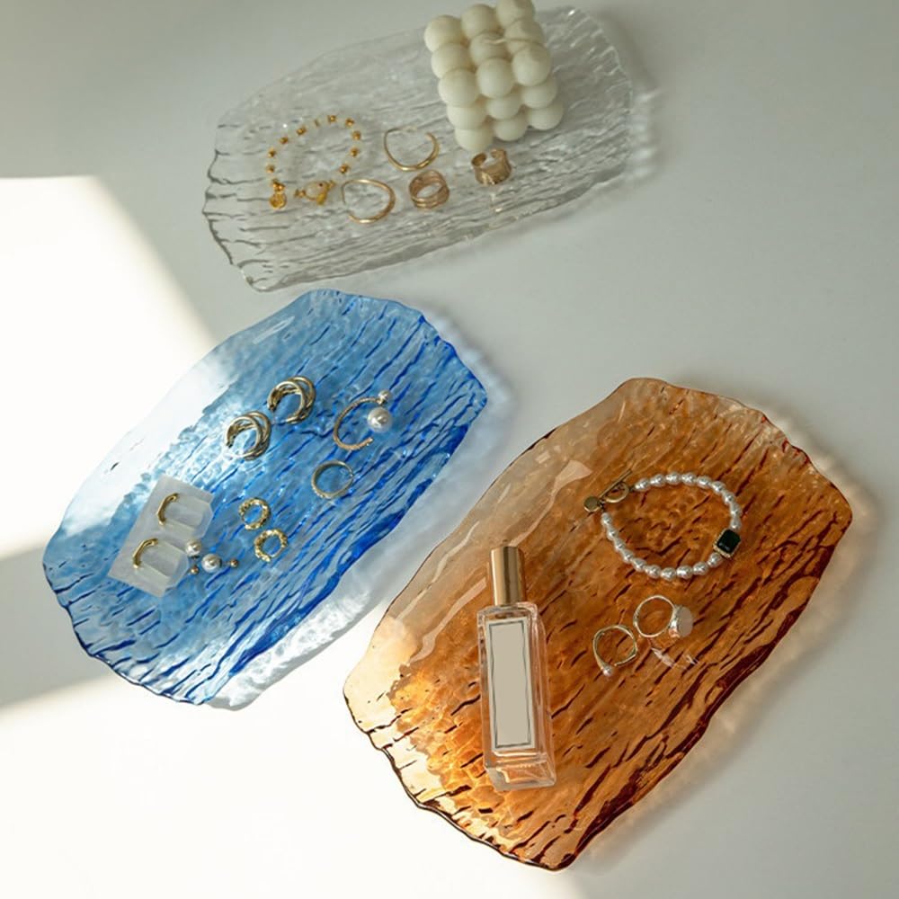 Armadi Tree Patterned Colored Glass Jewelry Rack Tray Ring | Earring Bracelet Display