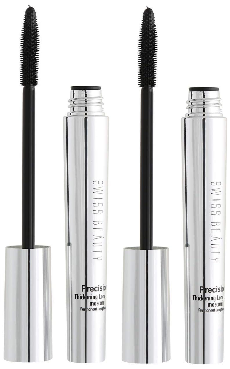 Swiss Beauty Waterproof Volume Mascara | Smudge Proof Curling Mascara For Eye Makeup | Jet Black, 8.5Ml | (Pack of 2)-picture-36