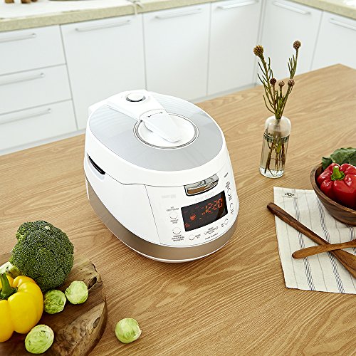 CUCKOO CRP-HS0657FW 6-Cup (Uncooked) 12-Cup (Cooked) Induction Heating Pressure Rice Cooker with Nonstick Inner Pot & 16 Menu Modes (White/Silver, Made in Korea) by CUCKOO - Image 3