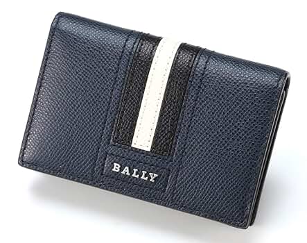 新品同様 ＊ BALLY バリー レザー 名刺入れ カードケース ネイビーブルー Bally バリー BALLY 名刺入れ カードケース パスケース 定期入れ
