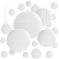 Lanterne Di Carta Bianche 16 Pezzi - Decorazioni Per Feste E Matrimoni - Foto 3