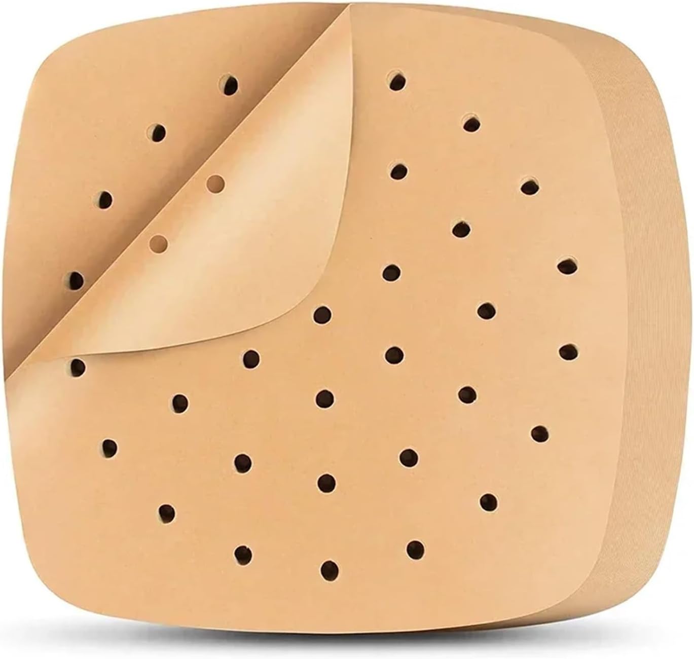 50/100Pcs Upgraded Air Fryer Parchment Paper Disposable Liner Square Perforated Papers(100Pcs 19x19cm)